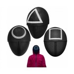 ΜΑΣΚΑ SQUID GAME (ΠΑΙΧΝΙΔΙ ΤΟΥ ΚΑΛΑΜΑΡΙΟΥ) ΜΑΥΡΟ